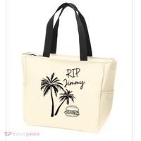 Rest In Peace Jimmy Cheeseburger Palm Trees Tote Bag thumb 3