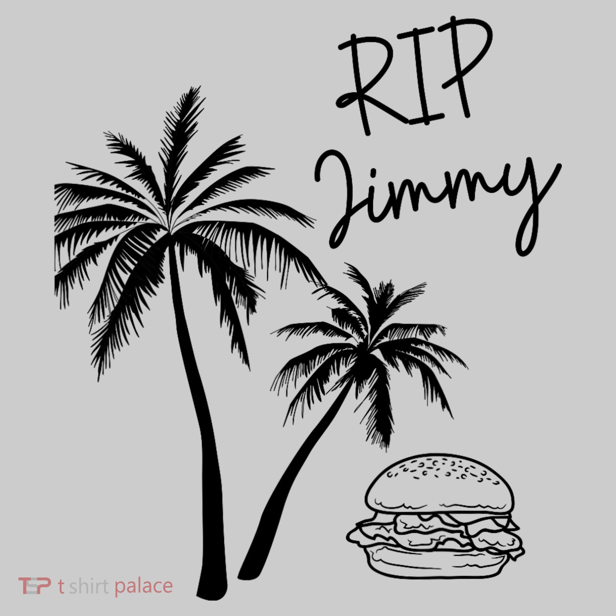 Rest In Peace Jimmy Cheeseburger Palm Trees Bucket Hat