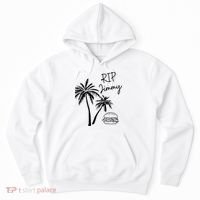 Rest In Peace Jimmy Cheeseburger Palm Trees Hoodie thumb 0