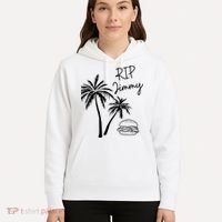 Rest In Peace Jimmy Cheeseburger Palm Trees Hoodie thumb 5