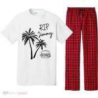 Rest In Peace Jimmy Cheeseburger Palm Trees Pajama Set thumb 0
