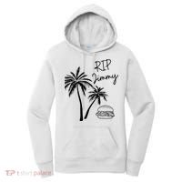 Rest In Peace Jimmy Cheeseburger Palm Trees Women's Hoodie thumb 0