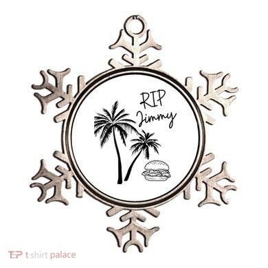 Rest In Peace Jimmy Cheeseburger Palm Trees Ornament