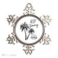 Rest In Peace Jimmy Cheeseburger Palm Trees Ornament thumb 0