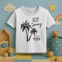 Rest In Peace Jimmy Cheeseburger Palm Trees Toddler T-Shirt thumb 3