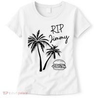 Rest In Peace Jimmy Cheeseburger Palm Trees Women's T-Shirt thumb 0