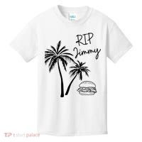Rest In Peace Jimmy Cheeseburger Palm Trees Kids T-Shirt thumb 0