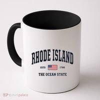Rhode Island Patriotic American Flag Veteran Gifts Coffee Mug thumb 0
