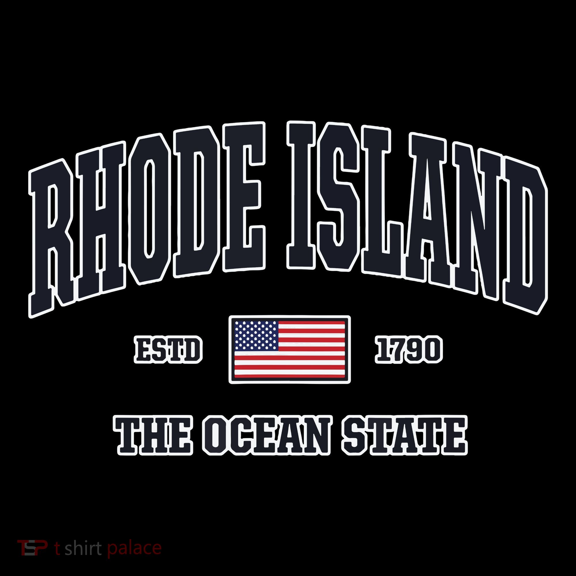 Rhode Island Patriotic American Flag Veteran Gifts Coffee Mug