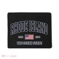 Rhode Island Patriotic American Flag Veteran Gifts Mousepad thumb 0