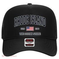 Rhode Island Patriotic American Flag Veteran Gifts Hat thumb 0