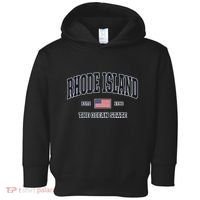 Rhode Island Patriotic American Flag Veteran Gifts Toddler Hoodie thumb 0