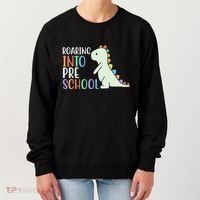 Roaring Into Pre School Cute Dinosaur Women's Sweatshirt thumb 0