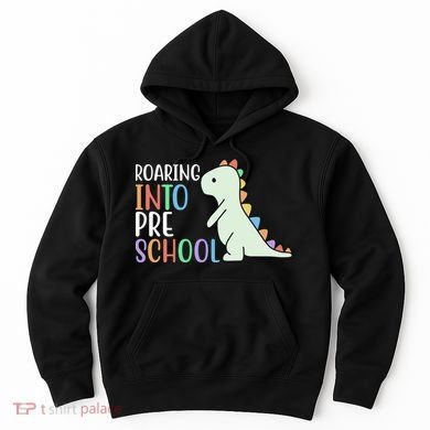 Roaring Into Pre School Cute Dinosaur Hoodie