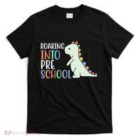 Roaring Into Pre School Cute Dinosaur T-Shirt thumb 0