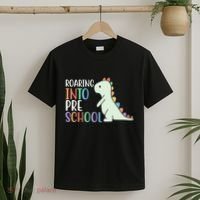 Roaring Into Pre School Cute Dinosaur T-Shirt thumb 2