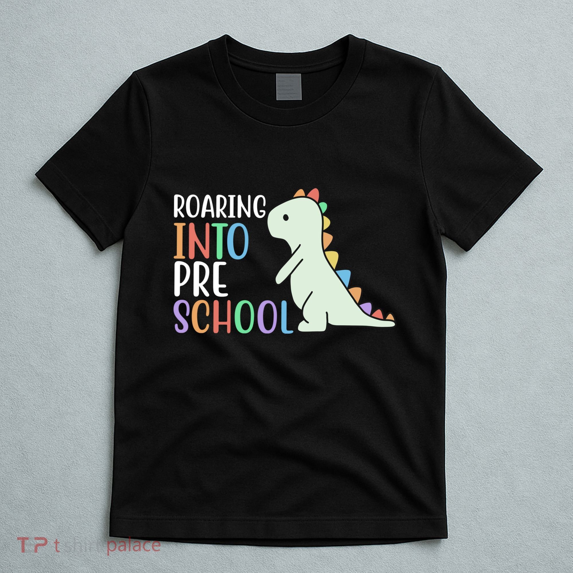 Roaring Into Pre School Cute Dinosaur T-Shirt