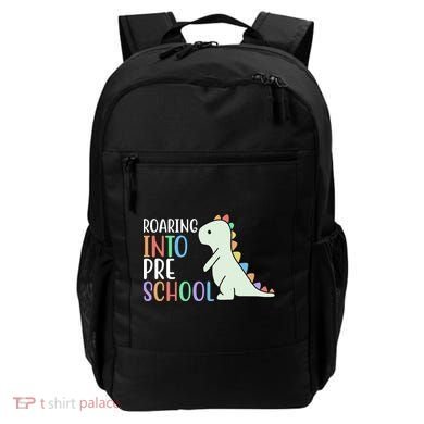 Roaring Into Pre School Cute Dinosaur Backpack