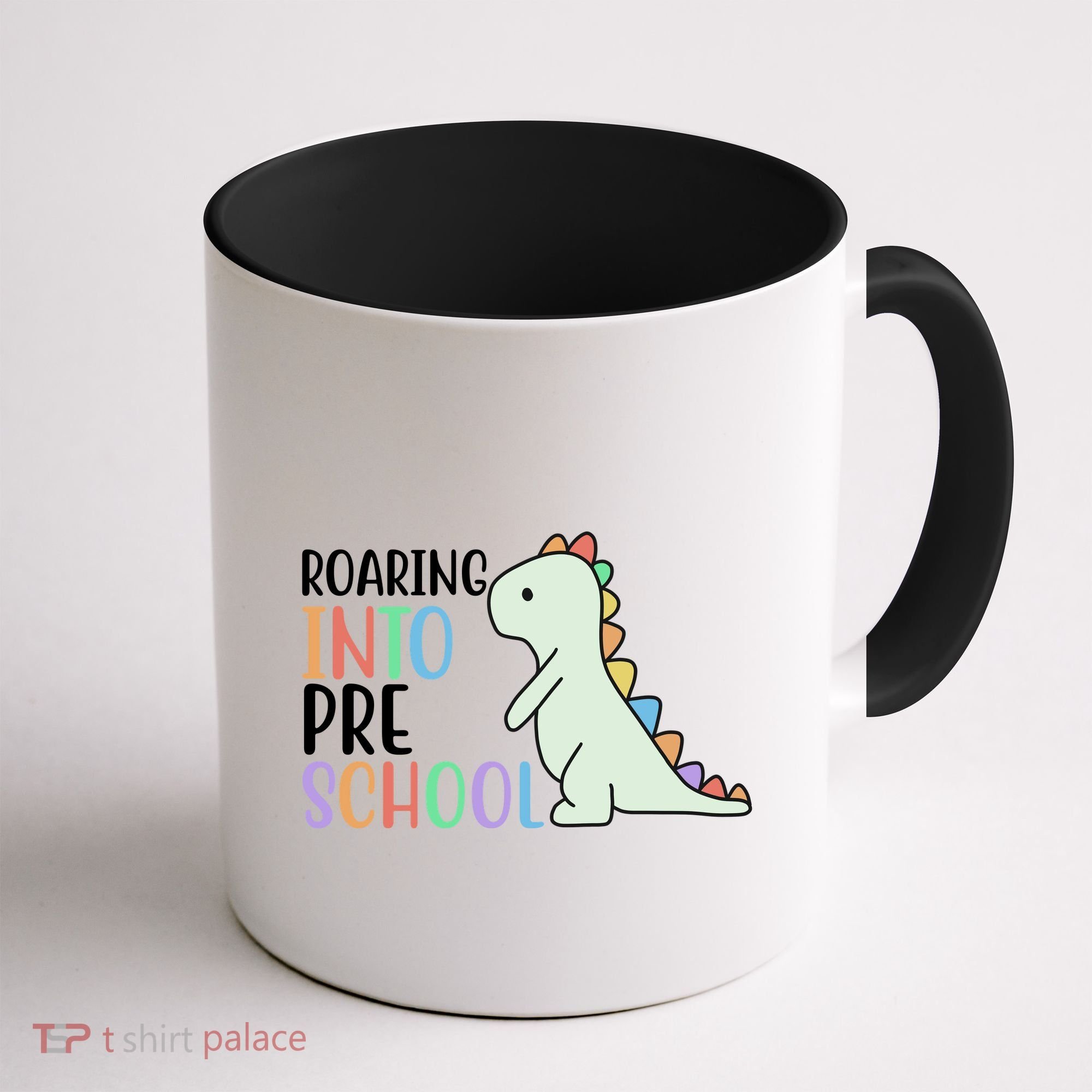 Roaring Into Pre School Cute Dinosaur Coffee Mug