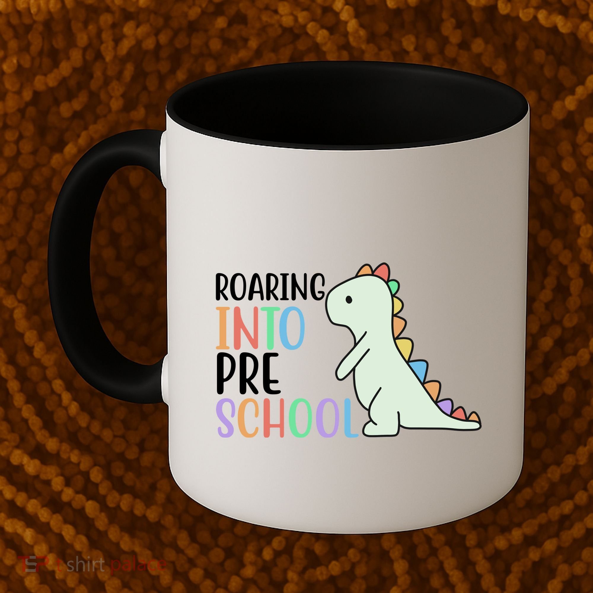 Roaring Into Pre School Cute Dinosaur Coffee Mug