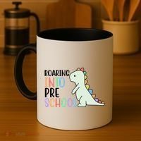 Roaring Into Pre School Cute Dinosaur Coffee Mug thumb 4