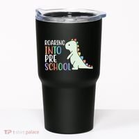 Roaring Into Pre School Cute Dinosaur Tumbler thumb 0