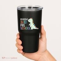 Roaring Into Pre School Cute Dinosaur Tumbler thumb 2