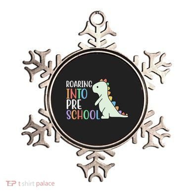 Roaring Into Pre School Cute Dinosaur Ornament