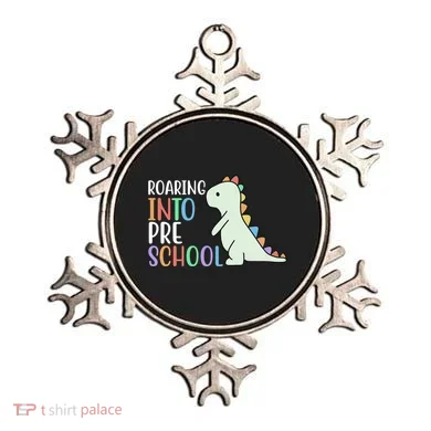 Roaring Into Pre School Cute Dinosaur Ornament