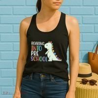 Roaring Into Pre School Cute Dinosaur Women's Tank Top thumb 2