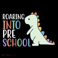 Roaring Into Pre School Cute Dinosaur Visor thumb 3