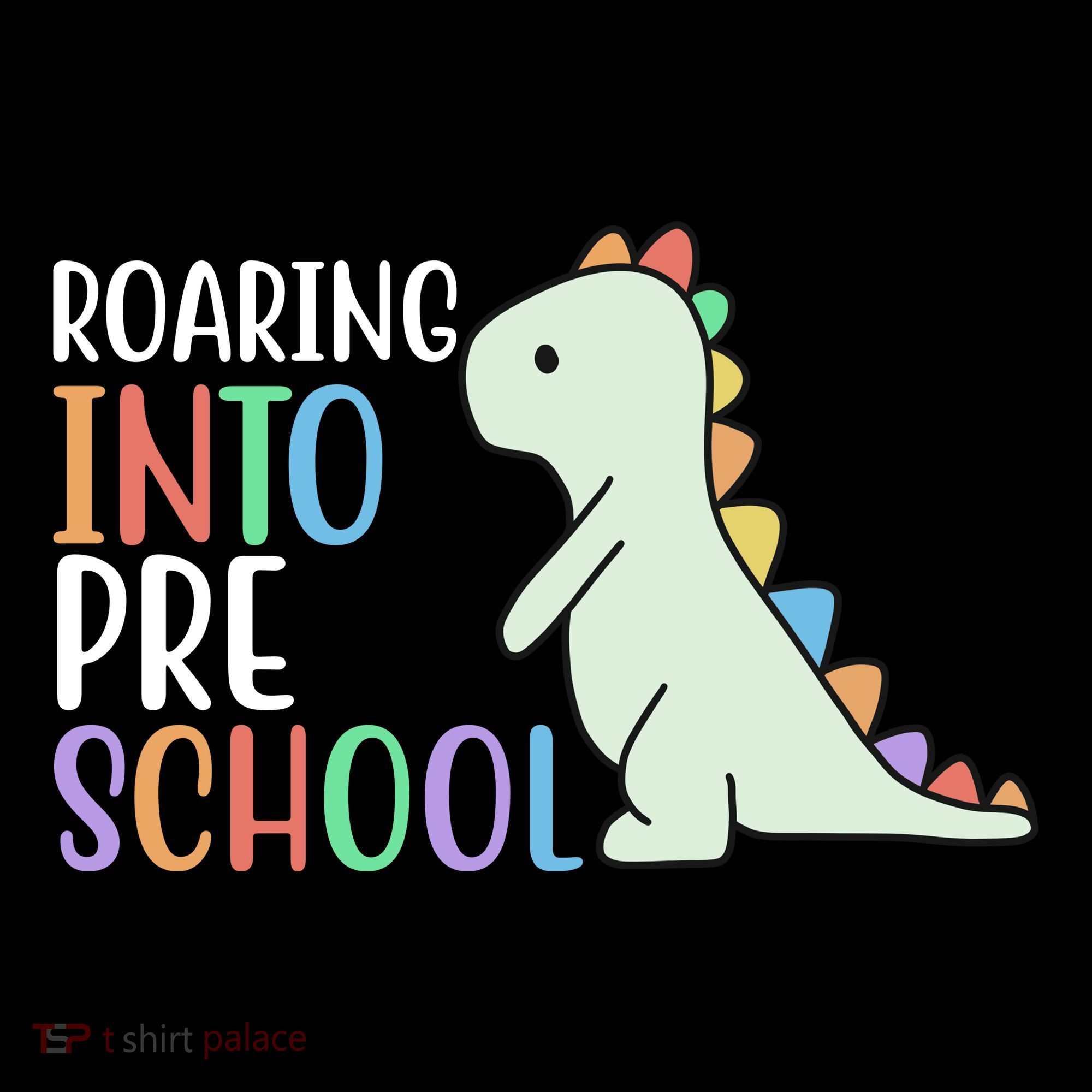 Roaring Into Pre School Cute Dinosaur Women's Long Sleeve Shirt