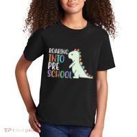 Roaring Into Pre School Cute Dinosaur Kids T-Shirt thumb 2