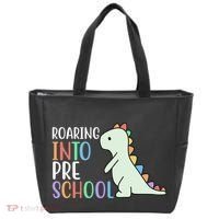 Roaring Into Pre School Cute Dinosaur Tote Bag thumb 0