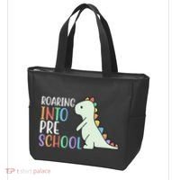 Roaring Into Pre School Cute Dinosaur Tote Bag thumb 3