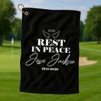 Rest In Peace Rev Jesse Jackson 1941-2026 Golf Towel thumb 1