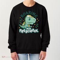 Roaring Into Preschool Dinosaur Women's Sweatshirt thumb 0