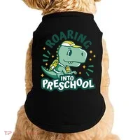 Roaring Into Preschool Dinosaur Doggie Tank thumb 0