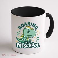 Roaring Into Preschool Dinosaur Coffee Mug thumb 1