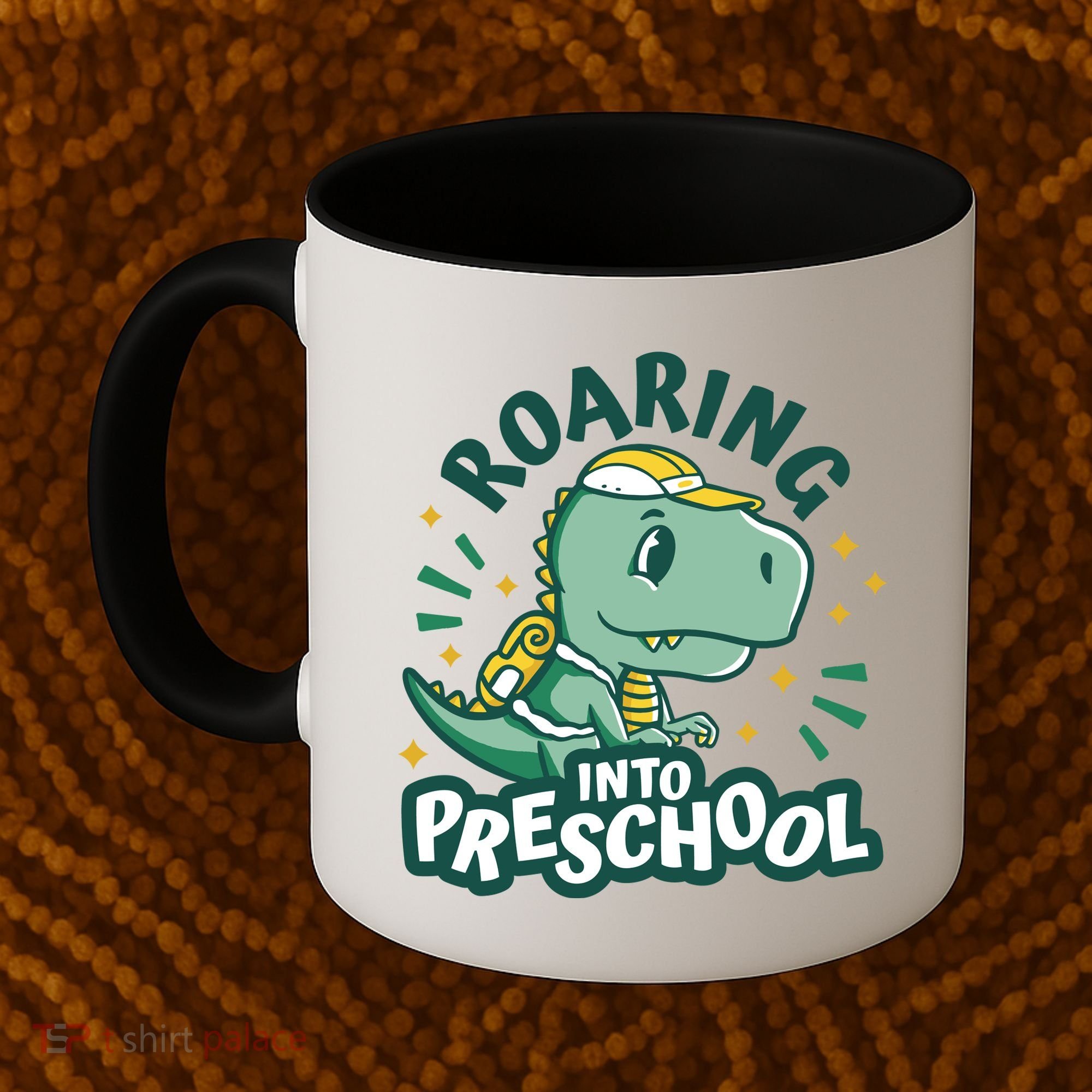 Roaring Into Preschool Dinosaur Coffee Mug