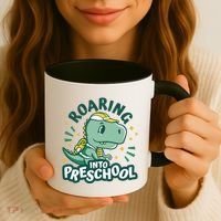 Roaring Into Preschool Dinosaur Coffee Mug thumb 3