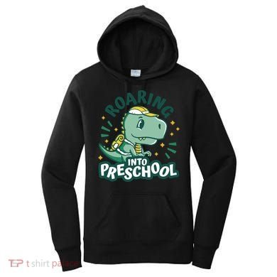 Roaring Into Preschool Dinosaur Women's Hoodie