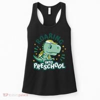 Roaring Into Preschool Dinosaur Women's Tank Top thumb 0