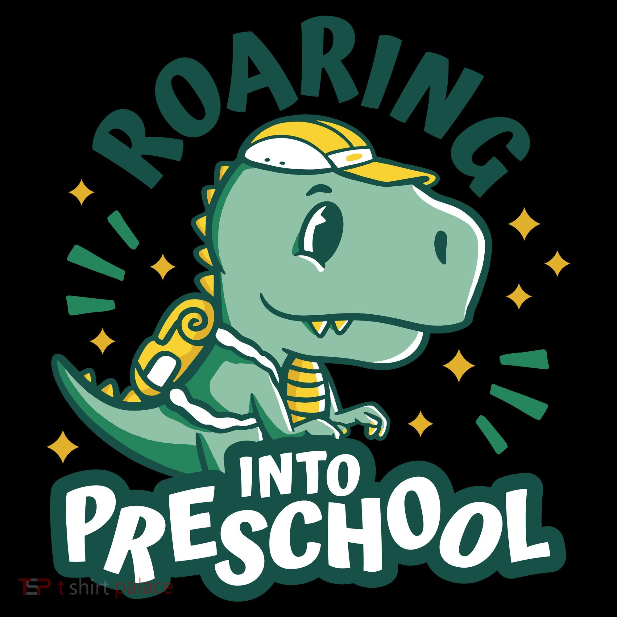 Roaring Into Preschool Dinosaur Toddler Hoodie