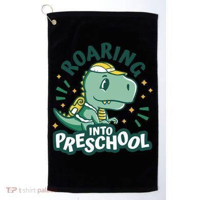 Roaring Into Preschool Dinosaur Golf Towel
