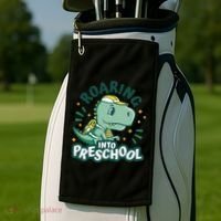 Roaring Into Preschool Dinosaur Golf Towel thumb 2