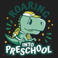 Roaring Into Preschool Dinosaur Golf Towel thumb 3