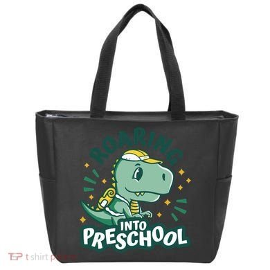 Roaring Into Preschool Dinosaur Tote Bag