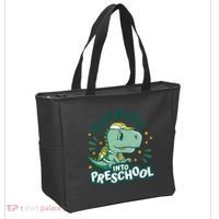 Roaring Into Preschool Dinosaur Tote Bag thumb 2