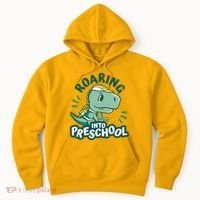 Roaring Into Preschool Dinosaur Hoodie thumb 0